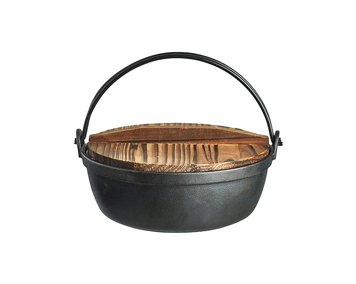 Satake Gjutjärnsgryta Med 2 Lock 3,6 L Ø 27 cm