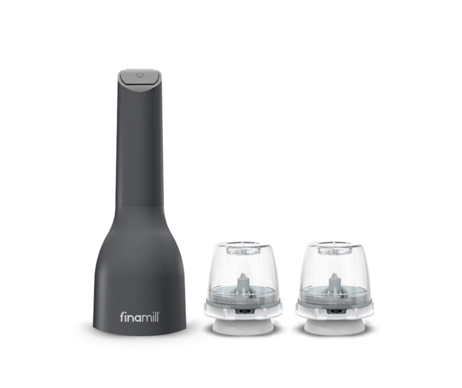 FinaMill Peppar & Kryddkvarn Batteridriven Svart